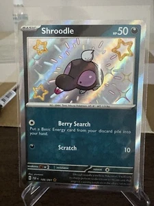 Shroodle - 189/091 - Shining Rare - Paldean Fates - Pokemon Card - Picture 1 of 1