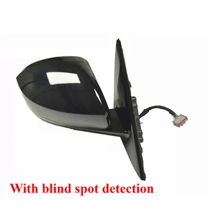BLACK RIGHT MIRROR PASSENGER SIDE FIT FOR RANGE ROVER SPORT 14 15 16 17 18 19 - Picture 1 of 4