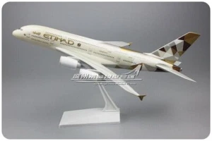 36CM 1:200 ETIHAD AIRBUS A380 Passenger Airplane ABS Plastic Assembled Model - Picture 1 of 10