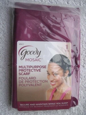 Bufanda protectora multiusos Goody Mosaic segura mantener el estilo del cabello dormir Foto 1 de 4