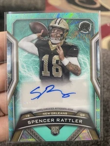 2024 Topps Resurgence SPENCER RATTLER RRS-SR RC Teal Wave Auto /249 Saints SP 🔥 - Picture 1 of 2