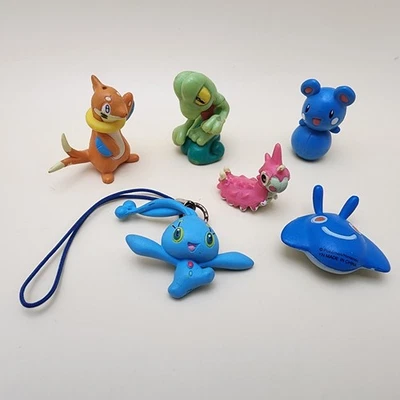 POKEMON (Vintage 2003) LOTE de 6 Figuras RARAS POCO COMUNES PVC 1" Y LLAVERO Takara Tomy Foto 1 de 4