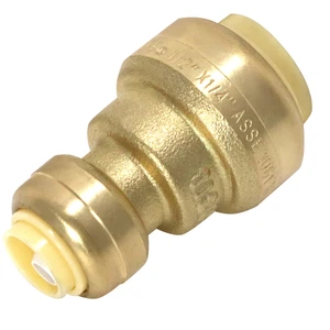 1 Stück XFITTING 1/2" x 1/4" Push Fit Reduzierkupplung, bleifreies Messing - Bild 1 von 6