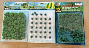 JTT Landscape Material-Foliage Fiber Clusters-Dark Green-Coarse+ Clumps Undergro - Picture 1 of 6