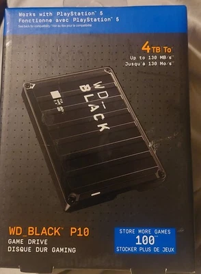 WD Black 4TB P10 Game Drive Portable External Hard Drive for PS5/PS4/Xbox One/PC - Image 1 of 4