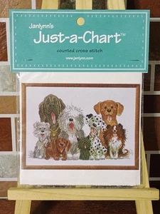 2001 Janlynn Suzy's Zoo 14 Count Cross Stitch Dogs of Duckport New Sealed - Picture 1 of 2