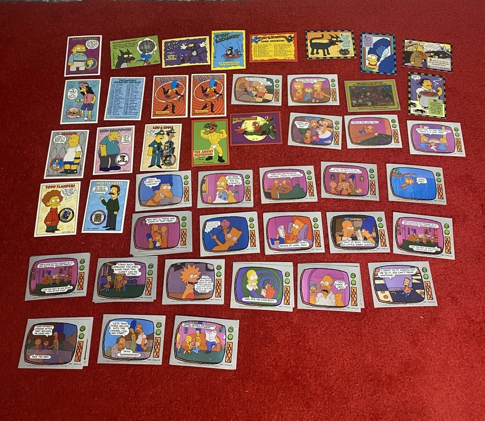 The Simpsons Collectible Cards 1990 Topps + 1994 Skybox Lot Bundle 50 Card Set - Image 1 of 4