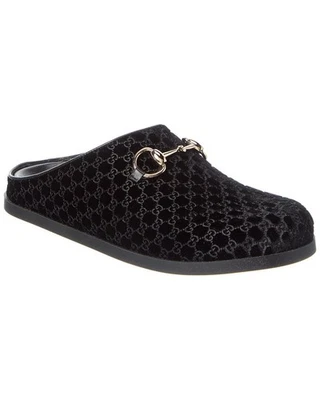 Mula de terciopelo Gucci Horsebit Gg para mujer Foto 1 de 4