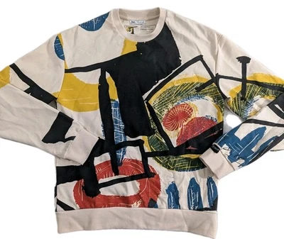 Zara Picasso Pullover Abstract Beige Sweatshirt Men's Medium NWOT Pablo Picasso - Image 1 of 4