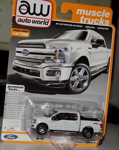 Auto World 2018 Ford F-150 Lariat White Truck Maßstab 1:64 selten - Bild 1 von 1