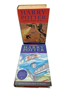 Harry Potter Hardbacks x 2 - Chamber Of Secrets & Goblet Of Fire 1998 & 2000 - Picture 1 of 11
