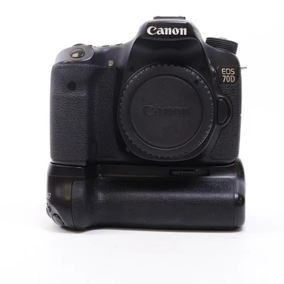 Canon EOS 70D Digital SLR Camera Body 20.2MP With Meike Battery Grip - Image 1 of 4