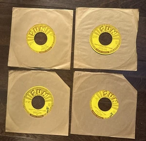 Sun Records 45 Lot Johnny Cash 4 Records - Picture 1 of 9