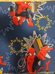 Marvel Spiderman Springs Fabric  35”x 40”  Over the City Pattern Material Crafts - Picture 1 of 3
