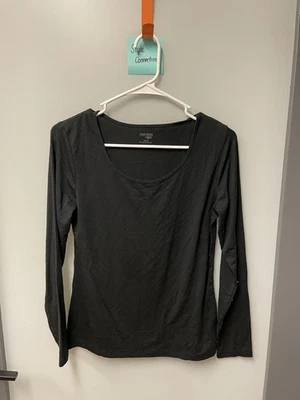 Camisa negra de manga larga Danskin Now para dama - talla M Foto 1 de 3