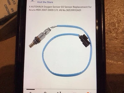 Sensore Ossigeno Sensore O2 Per Acura MDX 2007-2009 3.7L V6 No.36531RYEA01 - Image 1 of 4