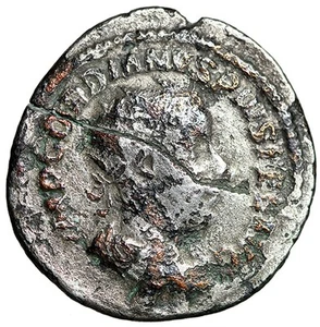 SILVER PLATED Gordian III Roman Coin w COA Interesting Fouree CERTIFIED GENUINE - Picture 1 of 5