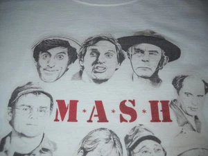 MASH M.A.S.H.4077th TV SHOW ALAN ALDA HOT LIPS DRAWING SKETCH L/S T-SHIRT XL-NEW - Picture 1 of 5