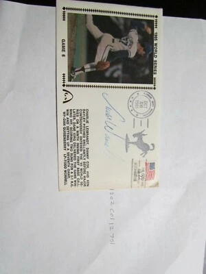 Sobre de portada de primer día firmado por Todd Worrell 2 Foto 1 de 3