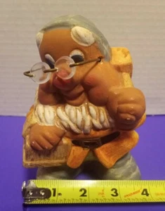 Vintage Snow White ceramic dwarf  figurine with glasses  - Picture 1 of 12