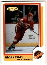 1986-87 O-Pee-Chee Moe Lemay #249 Vancouver Canucks