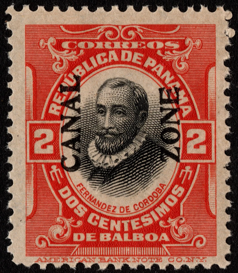 Canal Zone Stamp Scott # 53 Mint F-VF Very Fresh - 2 Cents w/ Type IV Overprint - Image 1 of 1