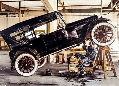 Studebaker Mechanic AMERICA Avanti Birthday Greeting Card San Francisco 1920