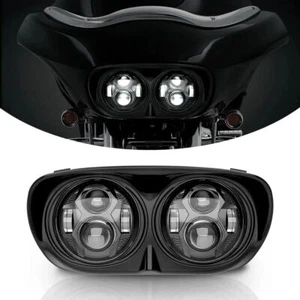 DOT 102W 5.75" Double LED Headlight Lamp High/Low Beam For Road Glide 1998-2013 - Imagen 1 de 11