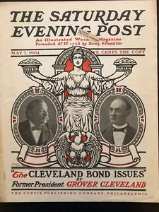 Illustrated Saturday Evening Post May 7th, 1904 J. J. Gould Victorian Cover Art - Picture 1 of 12