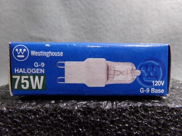 Westinghouse Quality #04903 Miniature 75W 120V G-9 Base T4 Light Bulbs - Image 1 of 3