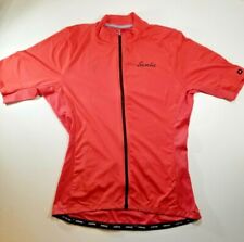 Mudder Shirt Santic Cycling Jersey Women's XL Full Zip Salmon Gravel Grinder 