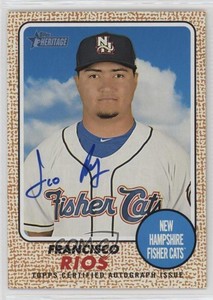 2017 Topps Heritage Minor League Edition Real One Francisco Rios #ROA-FRI Auto