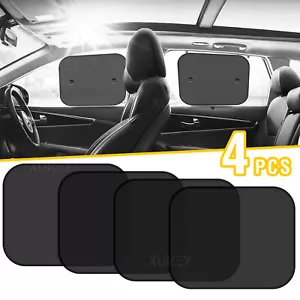 4 Pack Sun Shade Side Rear Window Screen Mesh Cover Sunshade Protector Car Truck - Picture 1 of 8