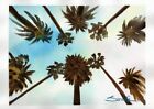 Palms in the Sky : Sandra Watercolors™ California : ORIGINAL PAINTING