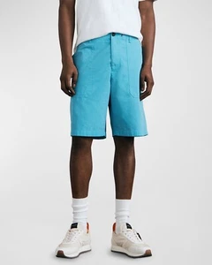 Rag & Bone Men's Cliffe Peached Cotton Field Shorts - Topaz, Size 32" (Small) - Picture 1 of 4