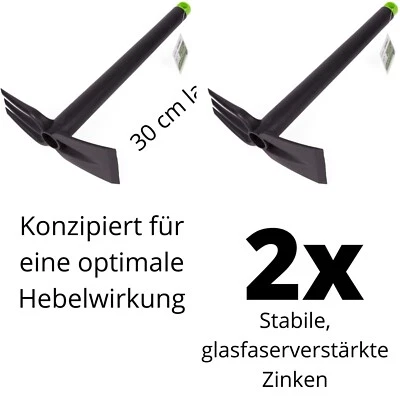 Gartenharke Handharke Rechen Harke jäten Harke Rechen Garten Hand 2er Spar Set - Bild 1 von 3