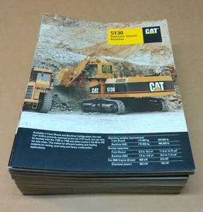 LOTE DE 40 FOLLETOS excavadoras motoniveladoras Caterpillar CAT equipo pesado años 90 + - Imagen 1 de 24