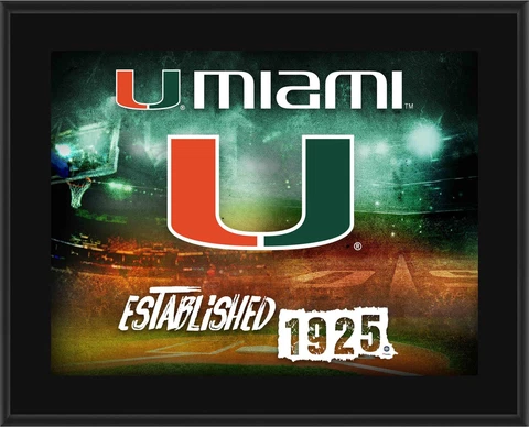 Hurricanes 10.5x13 Sublimated Horizontal Team Logo Plaque - Fanatics Cover