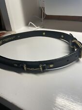 Tory Equestrian English Black bridle leather belt Size 26