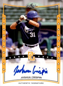 2014 Leaf Perfect Game Showcase Autographs Gold #AJC4 Joshua Crispin /50
