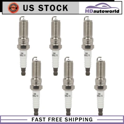 For 2015-2021 Ford Transit-350 HD 3.5L V6 6pc Iridium & Platinum Spark Plugs - Image 1 of 4