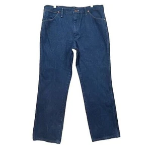 Wrangler Jeans Mens 38 X 29 Blue Denim 936PWD Slim Fit Rodeo Cowboy Cut Western - Picture 1 of 8