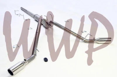 Sistema de exaustão CatBack saída lateral dividida dupla de aço inoxidável 09-19 Dodge Ram 1500 5.7L - Imagem 1 de 3