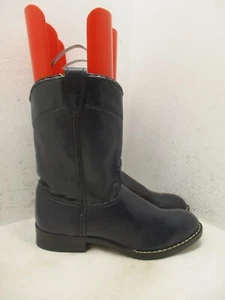 Bronco Blue Cowboy Roper Boots Kids Size 4.5 D Style 1507 USA - Picture 1 of 11