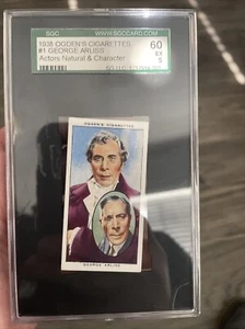 1938 Ogden's Actors Natural & Character Studies Tobacco George Arliss 1 SGC 60EX - Picture 1 of 4