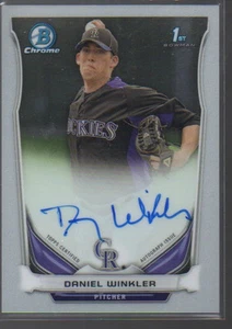 DANIEL WINKLER 2014 BOWMAN CHROME PROSPECTS AUTO #BCAP-DW - Picture 1 of 1