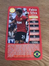 Fabio Da Silva Manchester United Top Trumps Specials 2012 Football Card