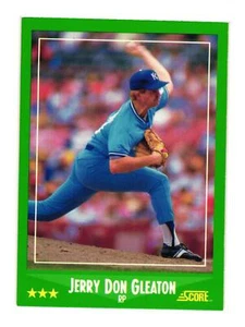 1988 Score #343 Jerry Don Gleaton Kansas City Royals - Picture 1 of 2