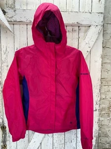 Columbia Omni Shield Rain Coat Jacket Girls Size 14/16 Hooded Outerwear Pink - Picture 1 of 7