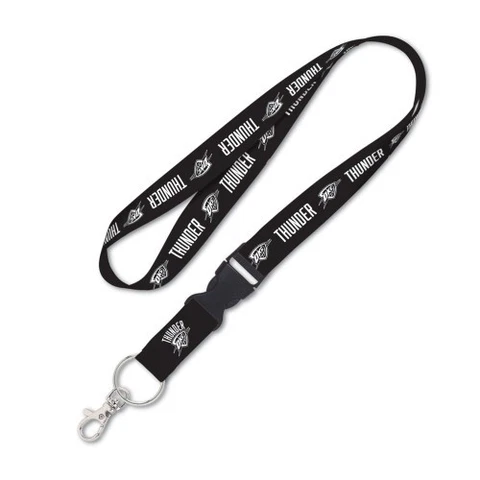 OKLAHOMA CITY THUNDER BLACKOUT KEY CHAIN LANYARD DETACHABLE BUCKLE 1" W 22" L Cover